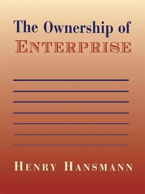 cover image of The Ownership of Enterprise